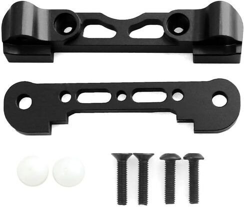 RC Front Lower Arm Suspension Mount Fixing Arm, Aluminum Alloy, Compatible with Arrma 1/8 Tailon Typhon Kraton Notorious 6S BLX, 1/7 Felony Infraction V2 Limitless Mojave, Black in Saudi Arabia