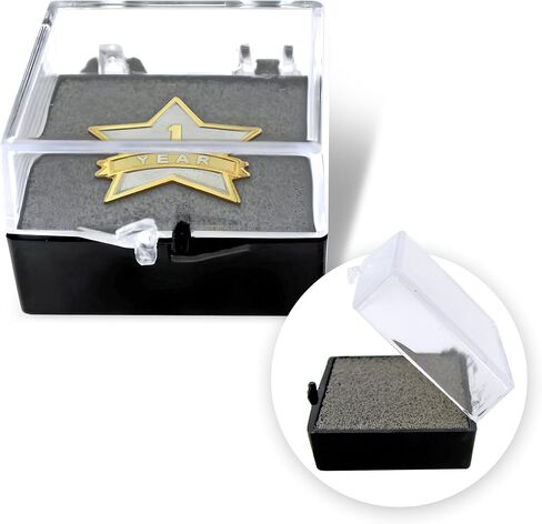 PinMart Clear Plastic Gift Box For Pin With Protective Foam in Saudi Arabia