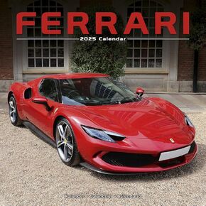 2025 Ferrari Wall Calendar, 12X12, Avonside Publishing