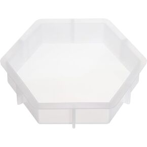 PATIKIL Large Resin Mold, 10.2" Hexagon Silicone Deep Epoxy Mold Resin Casting Mold for Floral Preservation Wedding Home Desktop Decor