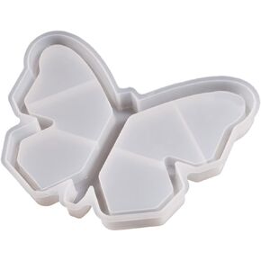 Large Butterfly Tray Resin Mold,Silicone Butterflies Epoxy Resin Casting Mold DIY Coaster Dish Resin Mold Mat for Jewelry Making in Kuwait