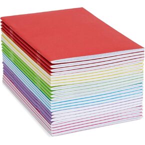 Paper Junkie 24 Pack Unlined Notebooks for Students, Blank Books for Kids to Write Stories and Draw, A5 Sketchbooks (5.5 x 8.5 In)