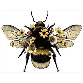 Huacan Diamond Painting Kits,Bee Full Square Drill Diamond Painting Kit for Adults 5D AB Diamond Art Kit, Painting with Diamonds Art Craft for Home Wall Decor 30x40cm/11.8x15.7in