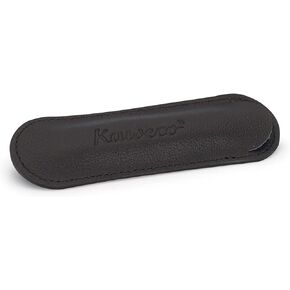 Kaweco Leather Pen Case - Sport Series, Genuine Leather with Embossing, Classic and Chic, 12 x 3.5 cm