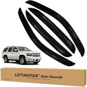 Rain Guards for Dodge Ram 1500 1994-2001 + Dodge Ram 2500 3500 1994-2002, in-Channel Side Window Deflectors for Dodge Ram, Window Visors for Trucks, Car Accessories 2 Rain Guards ＆ 2 Car Coasters