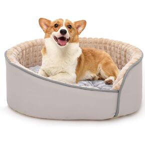 Dog Bed for Small Dogs - Round Cat Beds for Indoor Cats, Washable Pet Bed for Puppy and Kitten, Memory Foam Round Cat and Dog Cushion Bed with Slip-Resistant Bottom