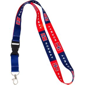 Desert Cactus Country of Norway Lanyard Flag Car Keys ID Badge Holder Keychain Souvenir Norwegian Detachable Breakaway Snap Buckle (Lanyard)