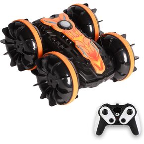 سيارة RC برمائية 2.4 جيجاهرتز التحكم عن بعد قارب مقاوم للماء RC Stunt Car 4WD التحكم عن بعد مركبة جميع التضاريس مياه الشاطئ.