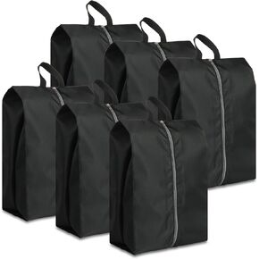 Shoe Bags for Travel Set of 4, Waterproof Oxford Travel Shoe Bags for Packing, Travel Essentials, Large Portable Travel Shoe Storage Bag with Zipper for Women and Men