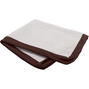 Furhaven Replacement Dog Bed Cover Sherpa & Suede Mattress, Machine Washable - Espresso, Large