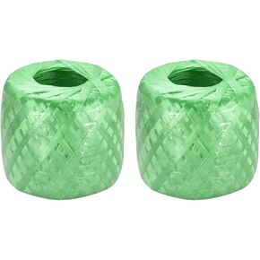MECCANIXITY Polyester Nylon Plastic Rope Twine Household Bundled for Packing Gardening Craft,500m Total Length,White Pack of 2