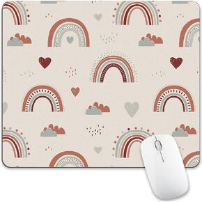 Purple Tree Watercolor Mouse Pad Computer Cute Colorful Night Starry Sky Forest Mousepad Space Desk Mat Square Nature Washable Office Accessories Laptop Wireless Travel Decorative Design Medium Gaming
