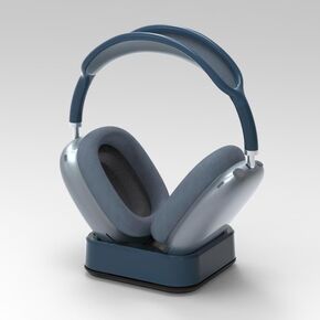 Headphone Stand with Sleep Mode, Designed for AirPods Max, Made in The U.S.A. (Blue)
