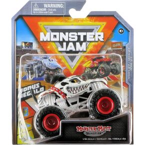 Monster Jam 2022 Spin Master 1:64 Diecast Truck with Bonus Accessory: Ruff Crowd Monster Mutt Dalmatian