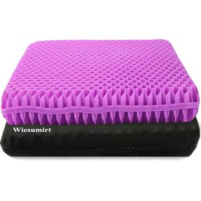Extra Large Gel Seat Cushion for Long Sitting, Thick Gel Cushion for Back, Hip, Sciatica, Tailbone for Pressure Relief, Used for Office Chairs, Wheelchairs, Cars, Stadium. (Rose Pink)