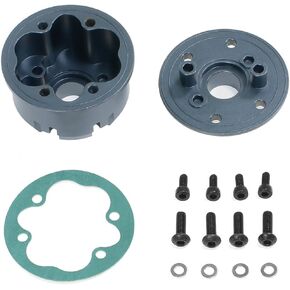 Aluminum Center Diff Case Set Differential Case for Arrma 1/10 Kraton Outcast 4S V2 BLX 1/8 Mojave 4S BLX Upgrade Parts ，Replacement of # ARA311166(Red)