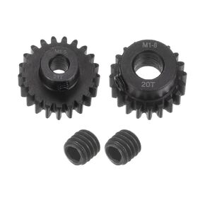 uxcell Mod 1.5 Pinion Gear Set 8mm Shaft 20T 21T Motor Gears Hardened Steel Pinion Gear for RC Car (2pcs)