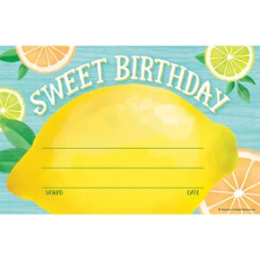 Teacher Created Resources Lemon Zest Sweet Birthday Awards (TCR8494)