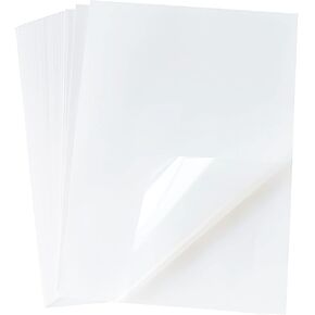 100 Sheets 8.5 x 11 Inch Clear Transparent Sheets 100% Transparency Film for Inkjet Printers Silk Screen Printing Overhead Projector Film