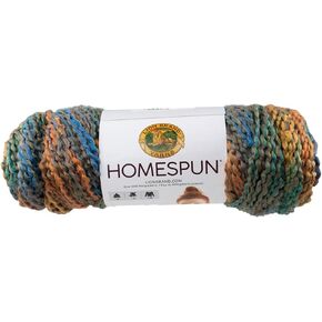Craft County Homespun ، غزل البوليستر الضخم ، البوليستر - 185 ياردة - قابلة للغسل في الآلة وجافة - قم بإنشاء بطانيات وأوشحة وقبعات (صحراء مطلية)