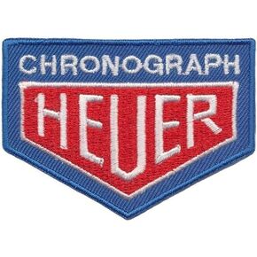 TAG Racing Chronograph Logo Oil Fuel Mechanic Car Classic Iron On Patch for Clothing Motosport