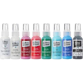 Gallery Glass Holiday Stained Glass Paint Kit, 8 Piece Set Perfect for DIY Arts and Crafts Projects, PROMOGGHLY24