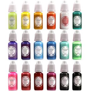 18 Colors Epoxy Resin Pigment Opaque Liquid Epoxy Resin Color Dye Colorant,Solid Color