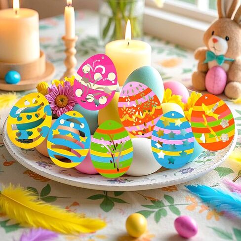 40 قطعة بيضة عيد الفصح قطع خشبية غير مكتملة بيضة خشبية فارغة قطع بيض خشبية عيد الفصح قطع خشبية بيض خشبية للحرف اليدوية (40) in Kuwait