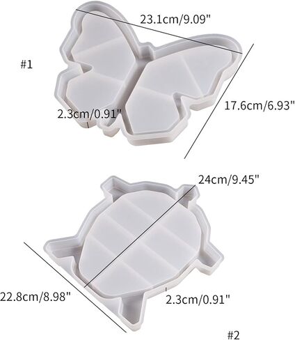 Large Butterfly Tray Resin Mold,Silicone Butterflies Epoxy Resin Casting Mold DIY Coaster Dish Resin Mold Mat for Jewelry Making in Saudi Arabia