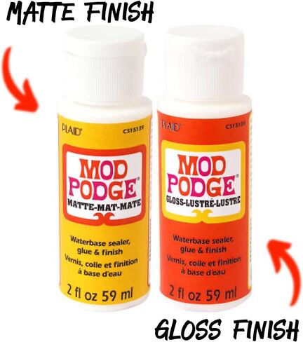 Krafty Kit Mod Podge Bundle: 2oz Gloss and 2oz Matte Water-Based Glue, Sealer & Finish in Saudi Arabia