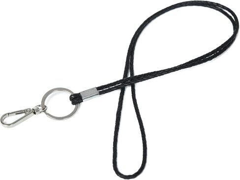 GENIQUE leather lanyards for id badges, key leather lanyard, 21 inch length lanyard leather for keys, id badges, flash drive in Kuwait