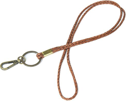 GENIQUE leather lanyards for id badges, key leather lanyard, 21 inch length lanyard leather for keys, id badges, flash drive in Kuwait