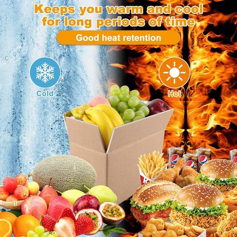 Acrux7 8 PCs صناديق شحن معزولة مع بطانات وأكياس رقائق الألومنيوم ، 10.2 "x6.3" × 7.1 in Kuwait