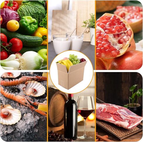 Acrux7 8 PCs صناديق شحن معزولة مع بطانات وأكياس رقائق الألومنيوم ، 10.2 "x6.3" × 7.1 in Kuwait