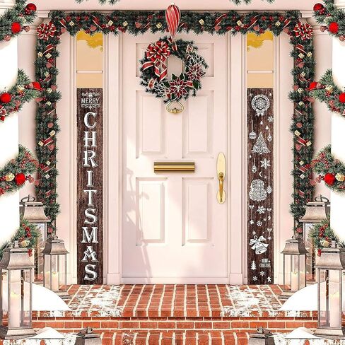 18 Pcs Christmas Stencils Reusable Painting Stencil Sheets for Painting on Wood or Plastic Porch Door Hanger Christmas for Decorating Xmas Snowflake DIY Decoration Parties Sign Making (Christmas 1) in Saudi Arabia