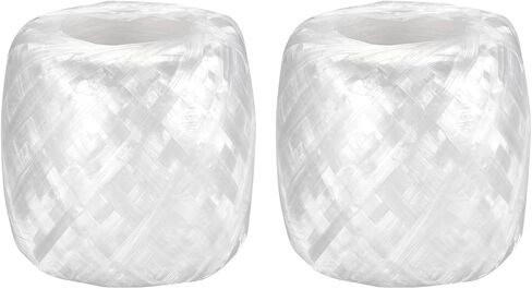 MECCANIXITY Polyester Nylon Plastic Rope Twine Household Bundled for Packing Gardening Craft,500m Total Length,White Pack of 2 in Saudi Arabia