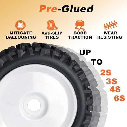 RC Station 1/8 Scale RC Buggy Tires 17mm Hex RC Wheels and Tires PreGlued 17mm Hex 1/8 RC Buggy Tires and Wheels with Foam Inserts, for Arrma Typhon 6S 3S Talion 6S, Team Losi 8IGHT, HPI 4PCS in Saudi Arabia