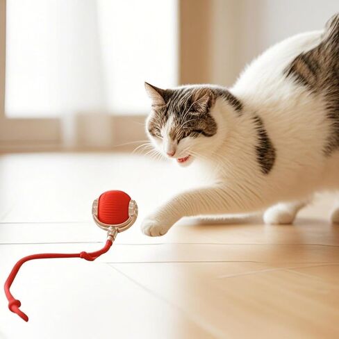 Cat Toys Cat Toys for Indoor Cats Interactive Cat Toys Smart Obstacle Avoidance Cat Ball Indoor Cat Boredom Interactive Toys (Grizzly) in Saudi Arabia