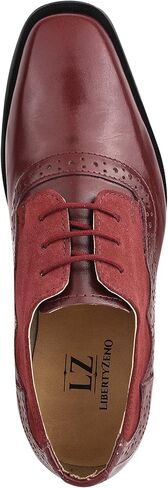 Formal Shoes for Boys Genuine Leather Kids Dress Shoes Lace Up Oxford Shoes Animal Print Shoes for Wedding & Party in Saudi Arabia