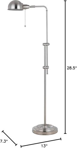 Cal Lighting BO-2443SWFL 150-Watts Madison Swing Arm Metal Floor Lamp, Oil Rubbed Bronze in Kuwait