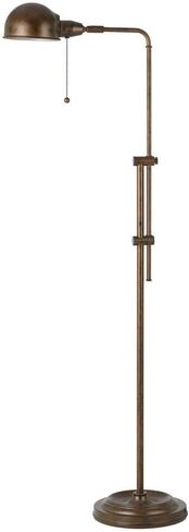 Cal Lighting BO-2443SWFL 150-Watts Madison Swing Arm Metal Floor Lamp, Oil Rubbed Bronze in Kuwait