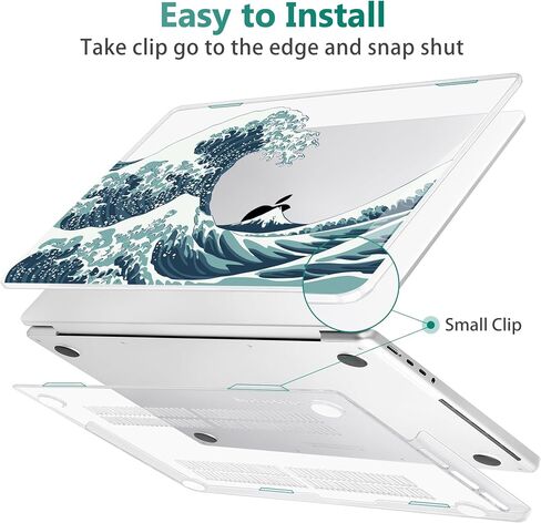 May Chen Case لـ M4 MacBook Pro 14 Inge Case A3112 A3401 Max A3185 ، M3 A2918 A2992 ، M2 A2779 M1 A2442 ، 2024 2023 2022 2021 releas in Kuwait