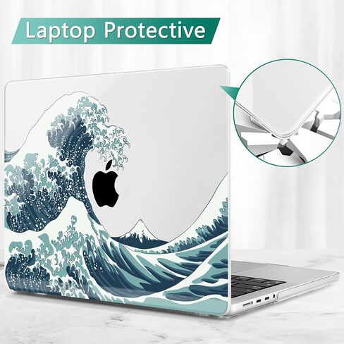 May Chen Case لـ M4 MacBook Pro 14 Inge Case A3112 A3401 Max A3185 ، M3 A2918 A2992 ، M2 A2779 M1 A2442 ، 2024 2023 2022 2021 releas in Kuwait