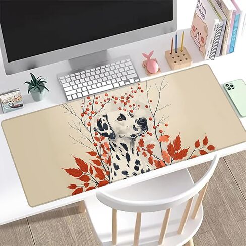 Llama Gaming Mouse Pad ، Office Desk Mat ، Base Rubber Base المضاد للانزلاق ، منصات الماوس الجمالية الباردة للكمبيوتر لوحة مفاتيح الكمبيوتر المحمول School Home Desktop Gamer Accessories Decor 31.5 "× 11.8" in Kuwait