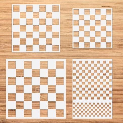 Cieomoda Polka Dots Stencils ، 4 حزمة أحجام متنوعة النمط القابل لإعادة الاستخدام النمط البلاستيكي لصنع الطلاء الحرفي DIY على وسائد الأثاث الخشبية ، البلاط ، القماش ، الأرضية والجدار ديكور in Kuwait