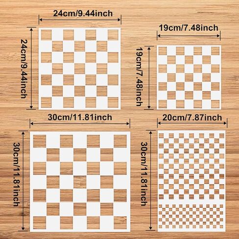 Cieomoda Polka Dots Stencils ، 4 حزمة أحجام متنوعة النمط القابل لإعادة الاستخدام النمط البلاستيكي لصنع الطلاء الحرفي DIY على وسائد الأثاث الخشبية ، البلاط ، القماش ، الأرضية والجدار ديكور in Kuwait