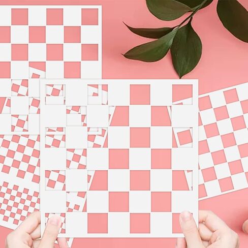 Cieomoda Polka Dots Stencils ، 4 حزمة أحجام متنوعة النمط القابل لإعادة الاستخدام النمط البلاستيكي لصنع الطلاء الحرفي DIY على وسائد الأثاث الخشبية ، البلاط ، القماش ، الأرضية والجدار ديكور in Kuwait