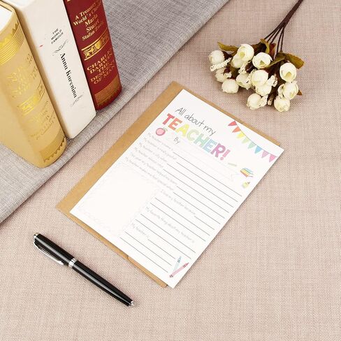 CJ&M Teacher Appreciation Week Card, Teacher Survey, Teacher Card, Teacher Thank You, Teacher Coloring Page, All About My Teacher in Kuwait