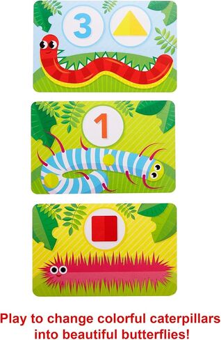 Mattel Games Patty-Pillar Fisher-Price Kids Pre-School Game و Colors و Shapes & Match مع البطاقات والرموز و Caterpillar Spinner ، 2 إلى 6 لاعبين ، هدية للأطفال الذين تتراوح أعمارهم بين 3 سنوات وأكبر in Kuwait