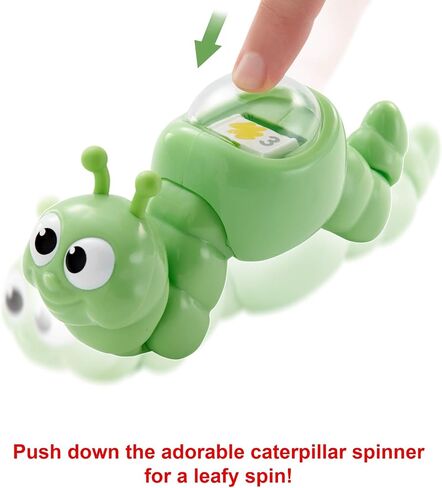 Mattel Games Patty-Pillar Fisher-Price Kids Pre-School Game و Colors و Shapes & Match مع البطاقات والرموز و Caterpillar Spinner ، 2 إلى 6 لاعبين ، هدية للأطفال الذين تتراوح أعمارهم بين 3 سنوات وأكبر in Kuwait